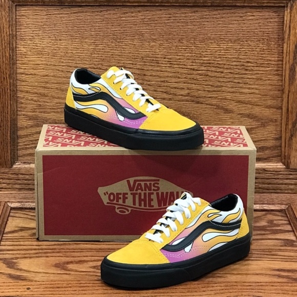 Vans Other - Vans Old Skool‎ Flame Banana Black Shoes